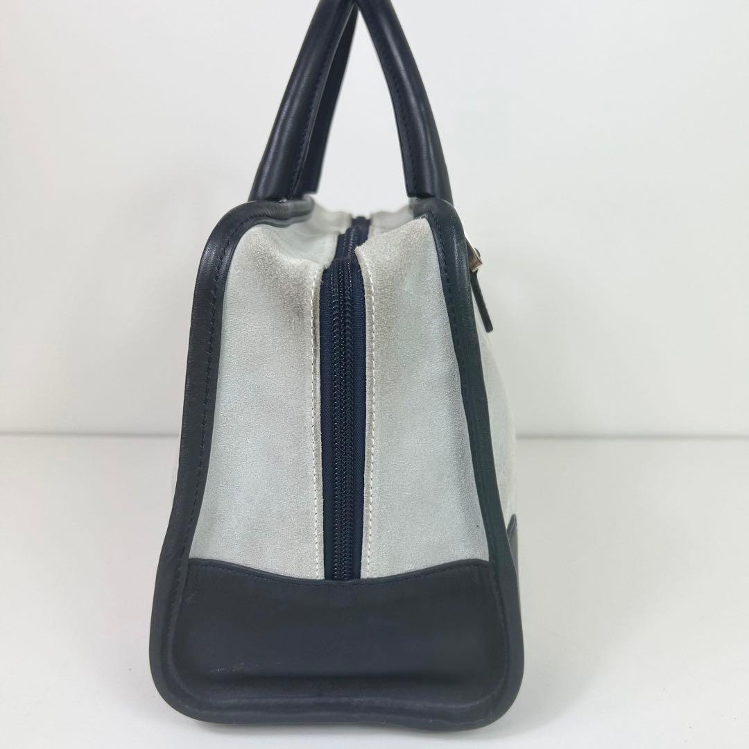 LOEWE ロエベ アマソナ28 グレージュ スエード ミニボストン