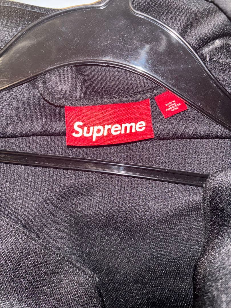 Supreme ブラック ジップアップジャケット