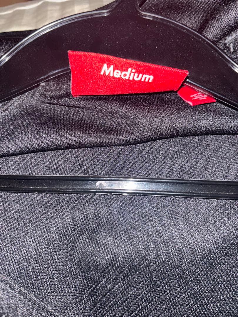 Supreme ブラック ジップアップジャケット