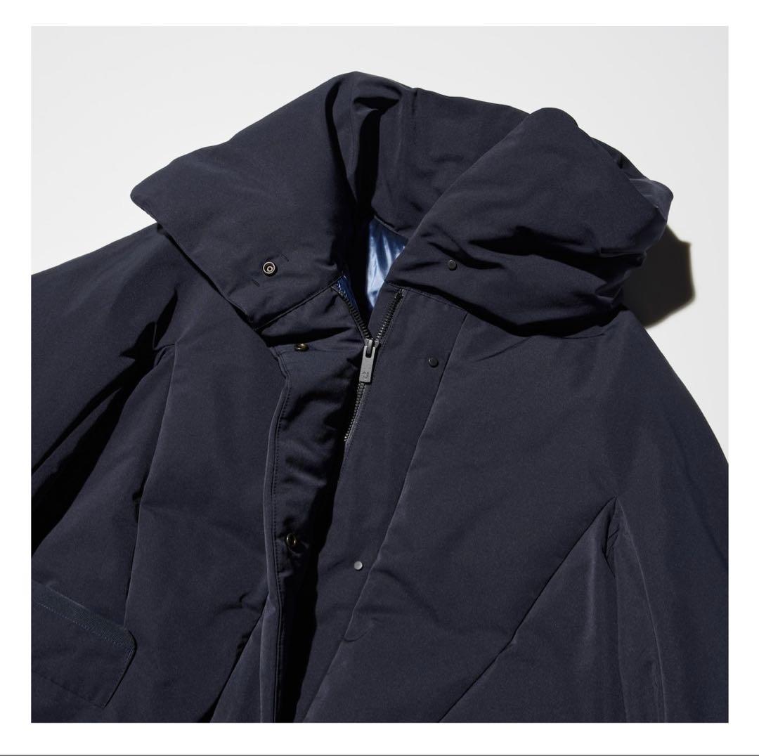 【24h以内発送】UNIQLO +J ハイブリッドダウンジャケット S ネイビー
