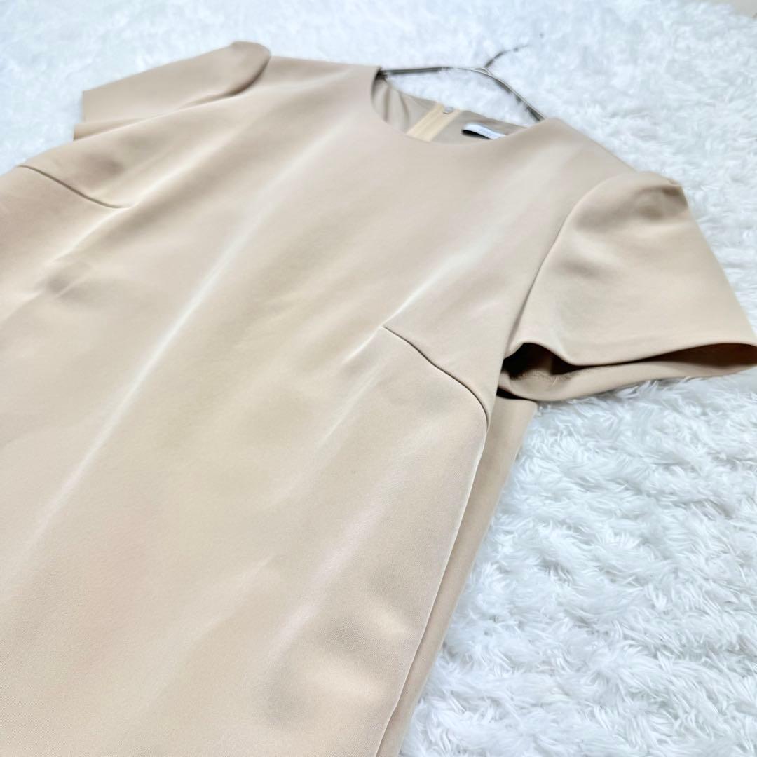 美品✨ フォクシー マットストレッチグログラン ローウエスト ワンピース 38