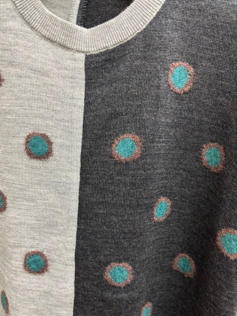 ☆新品☆ M.＆KYOKO モヘヤ混アシンメトリーデザイン ニットチュニック