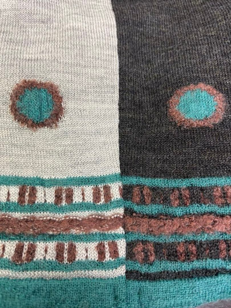 ☆新品☆ M.＆KYOKO モヘヤ混アシンメトリーデザイン ニットチュニック