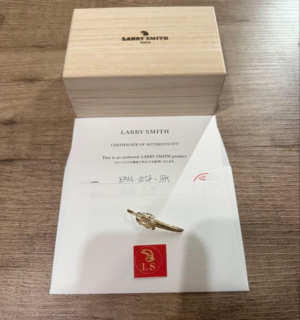 LARRY SMITH ラリースミス 18Kカゼキリフェザー (S) ビーズ×4