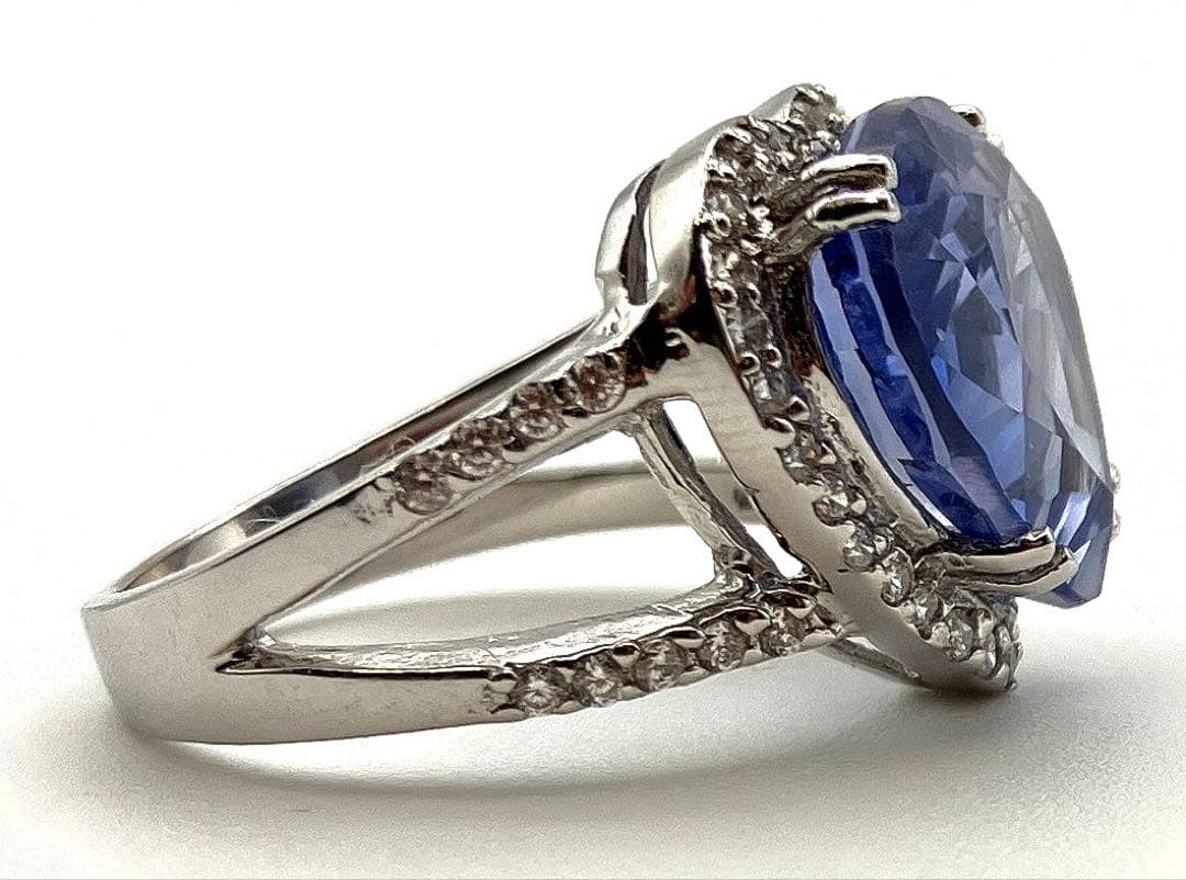 タンザニア連合共和国産 ハート型 ロイヤルブルー タンザナイト S925 指輪