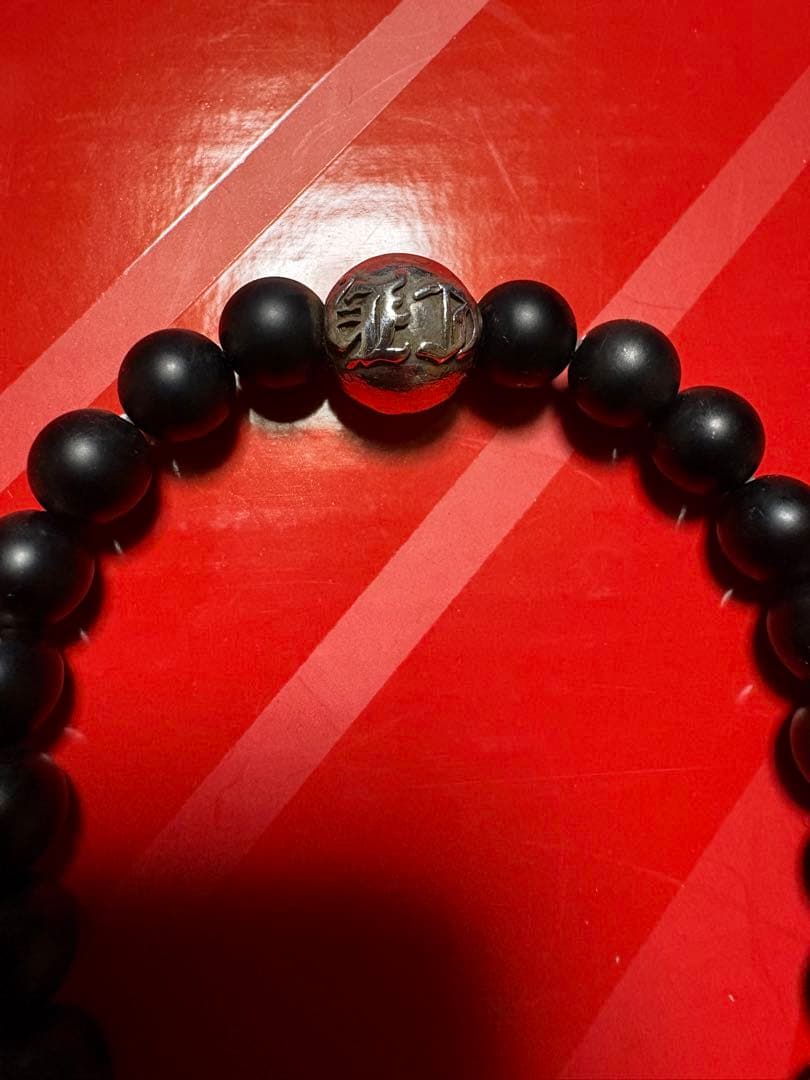 クロムハーツ オニキス8mm マットブラックコーラルビーズブレスレット