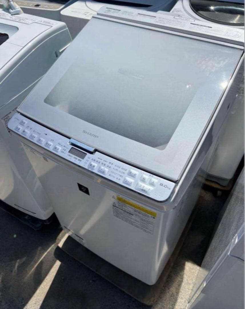 2018年式 8kg/4.5kg SHARP 洗濯機 ES-PX8C-S