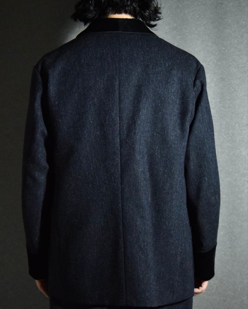 ジャケット・アウター intch. Wool Tweed Smorkin Jacket Navy