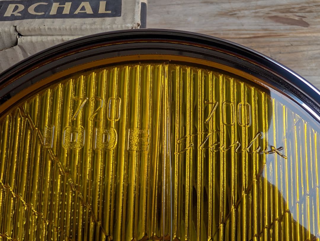 マーシャル 720 ヘッドライト リム付き イエローレンズ 金猫 キティカット