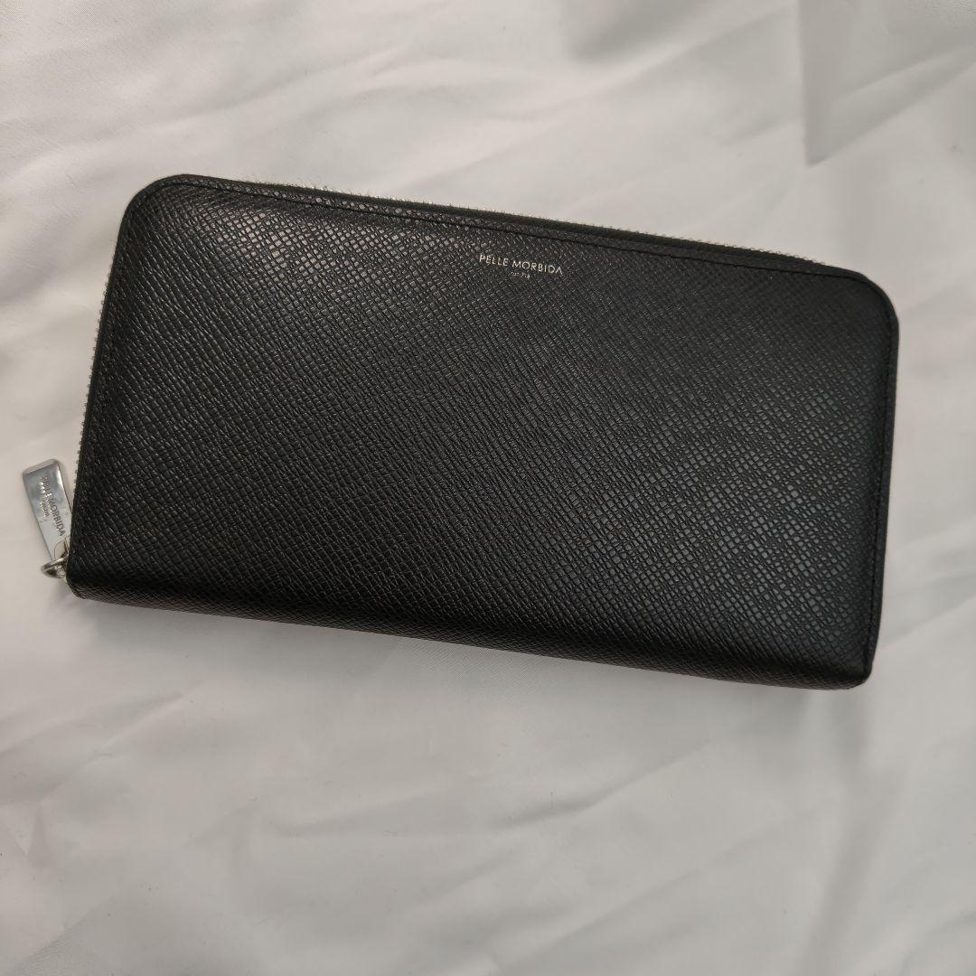 未使用級　PELLE MORBIDA 長財布　Barca　ラウンドファスナー