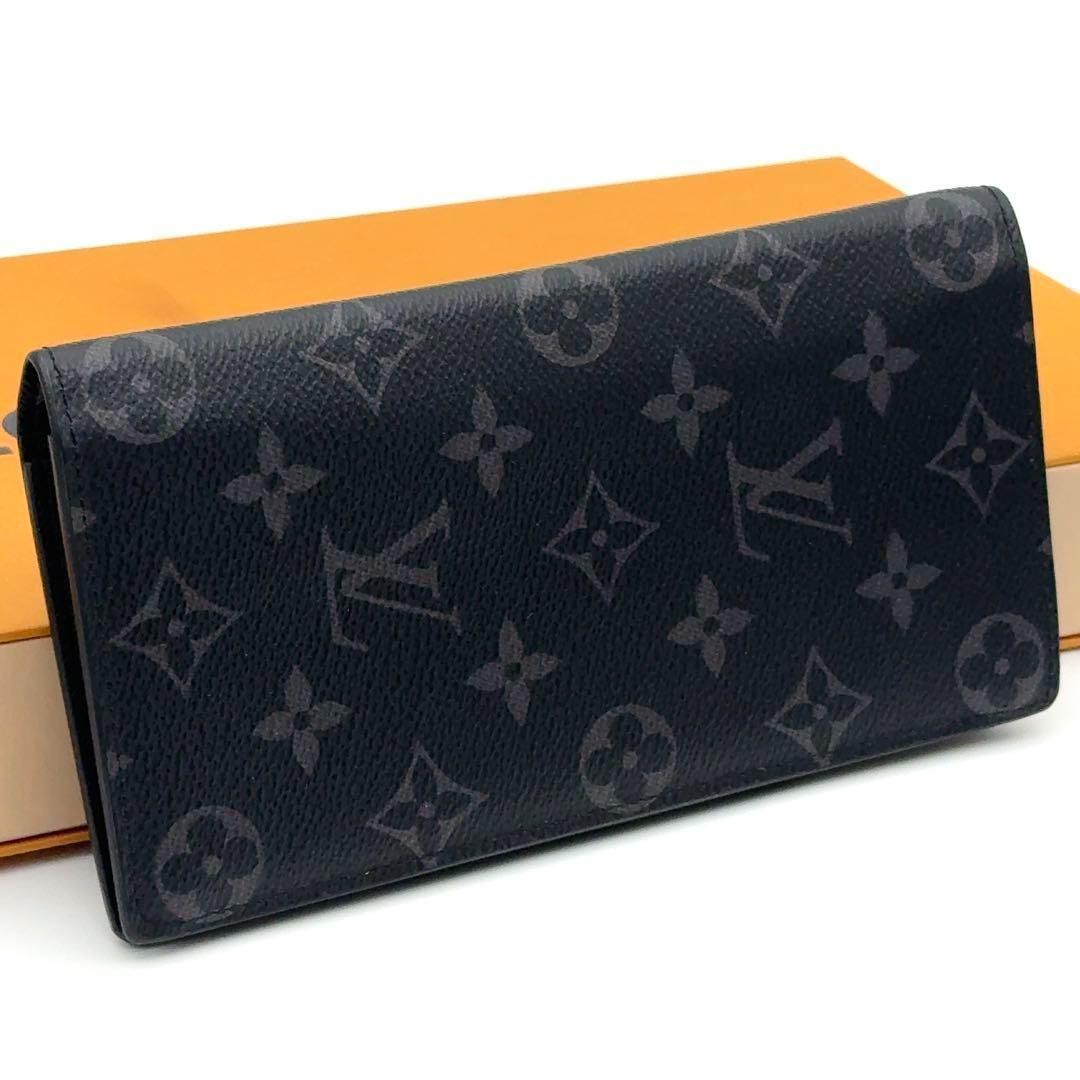 【最高級美品・新型】ルイヴィトン モノグラム エクリプス ブラザ 長財布 NM