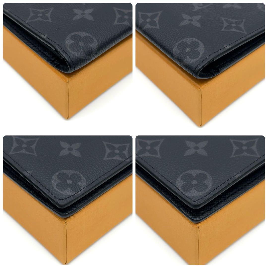 【最高級美品・新型】ルイヴィトン モノグラム エクリプス ブラザ 長財布 NM