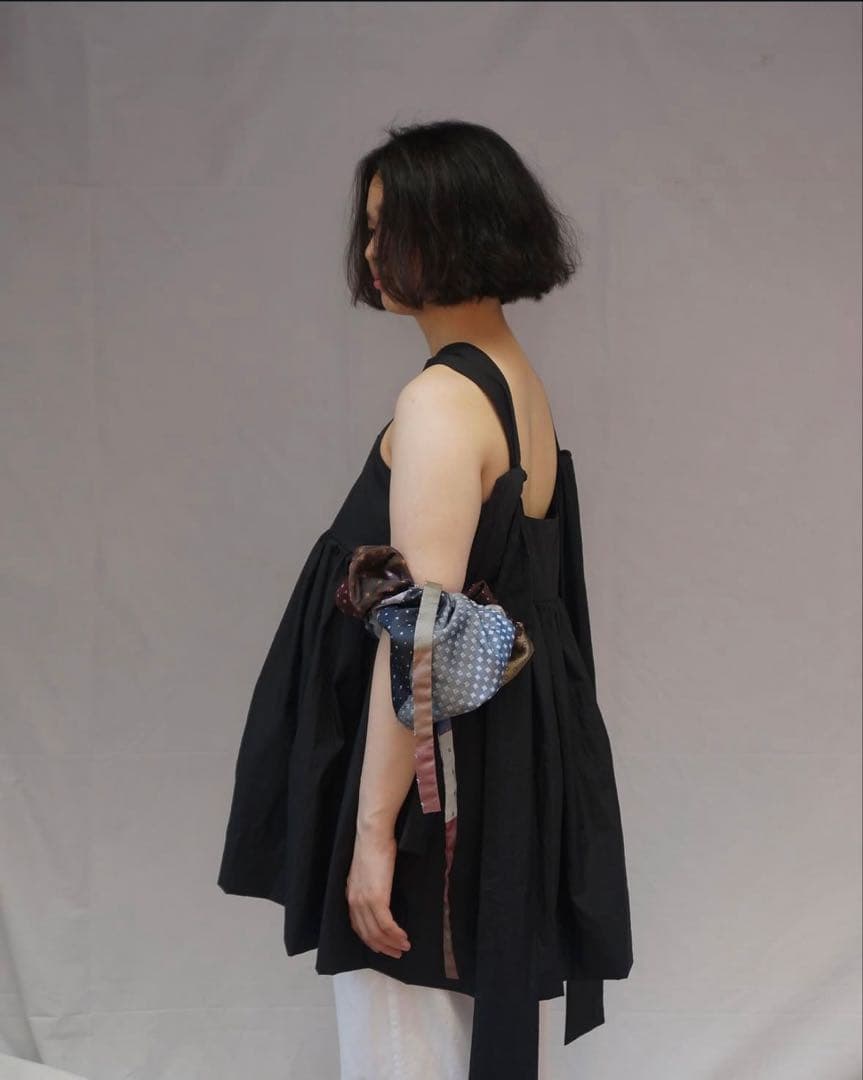 tope. choucalf ビンテージネクタイ地　ヘッドピース