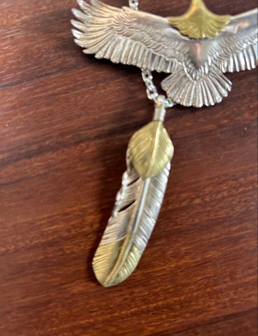 イーグル　フェザー　ネックレス　925 インディアン　ナバホ