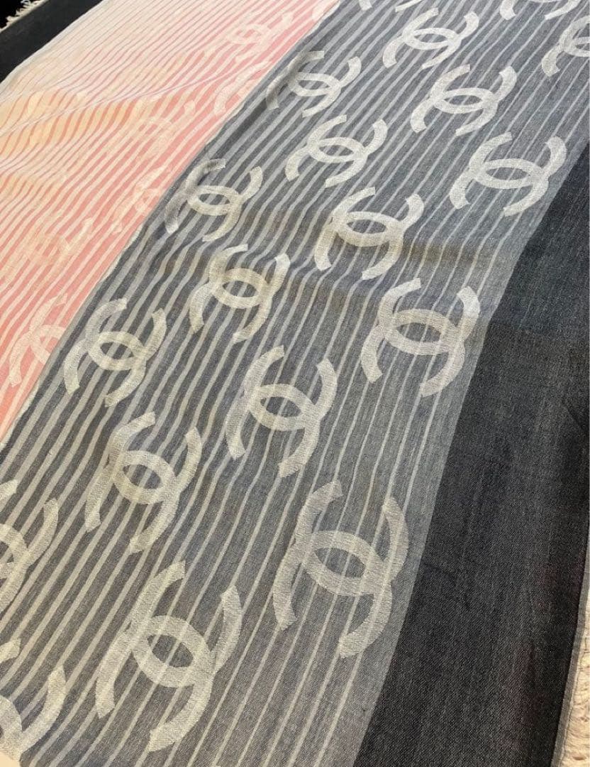 シャネルストール　大判シャネルショール　CHANELストールCHANELマフラー