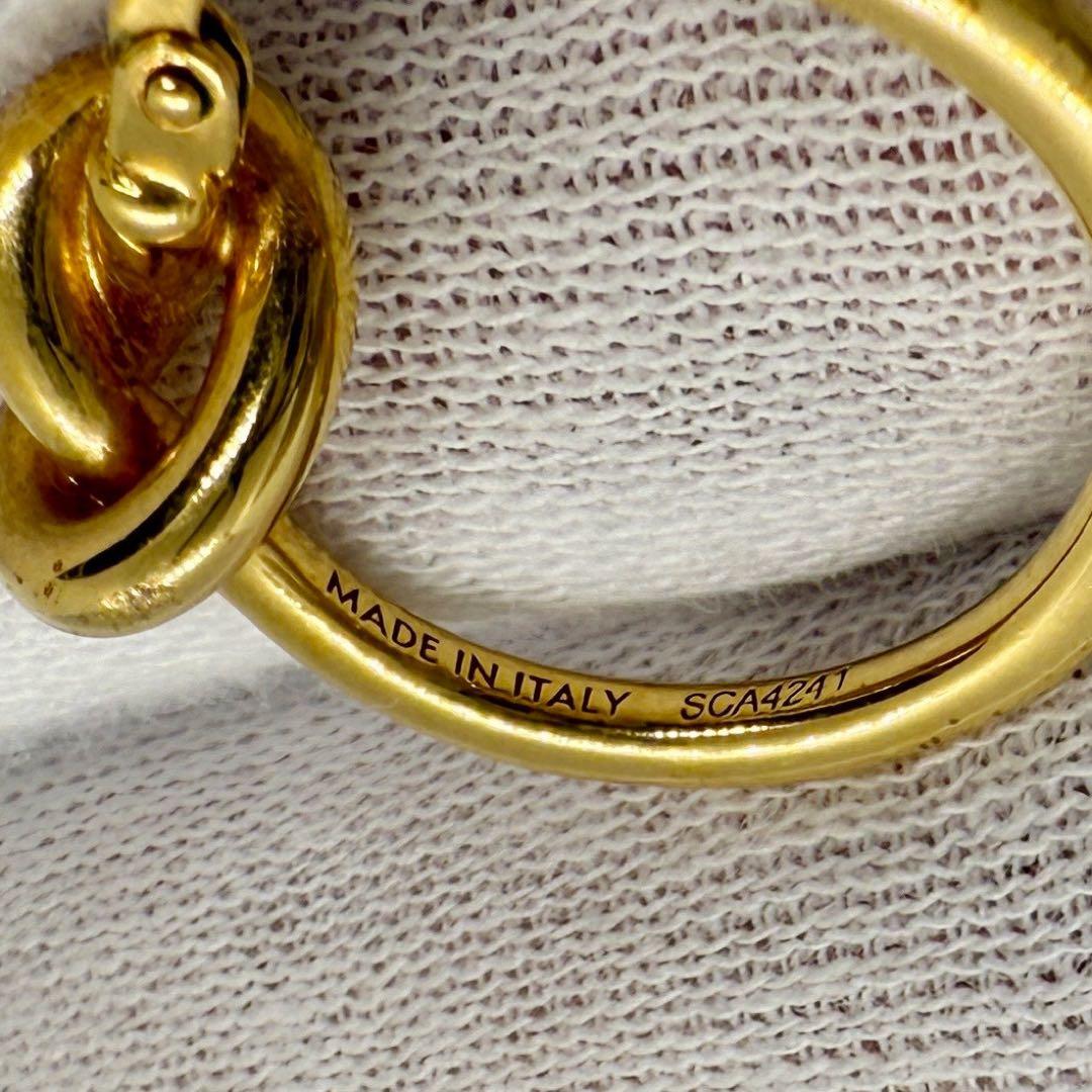 人気♡CELINE セリーヌ ノット スモール フープ ピアス ゴールド 片耳