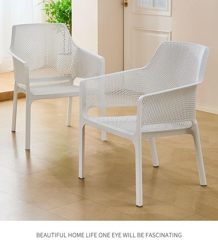 2脚セット ガーデンチェア 雨ざらし ベランダー リゾット スタッキング 収納