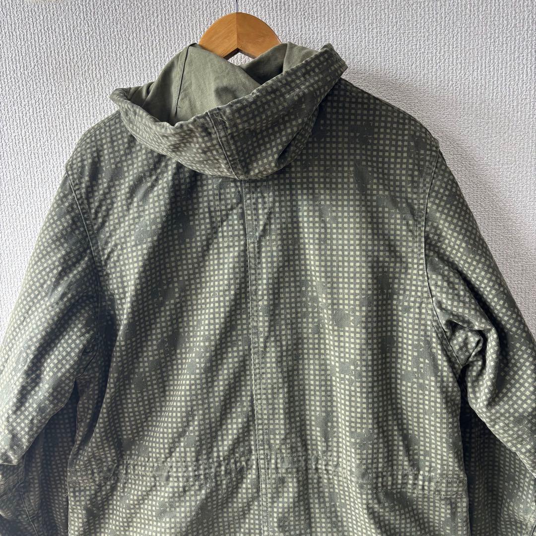 80s ナイト デザート カモ パーカー M フィッシュテール 迷彩 ビンテージ