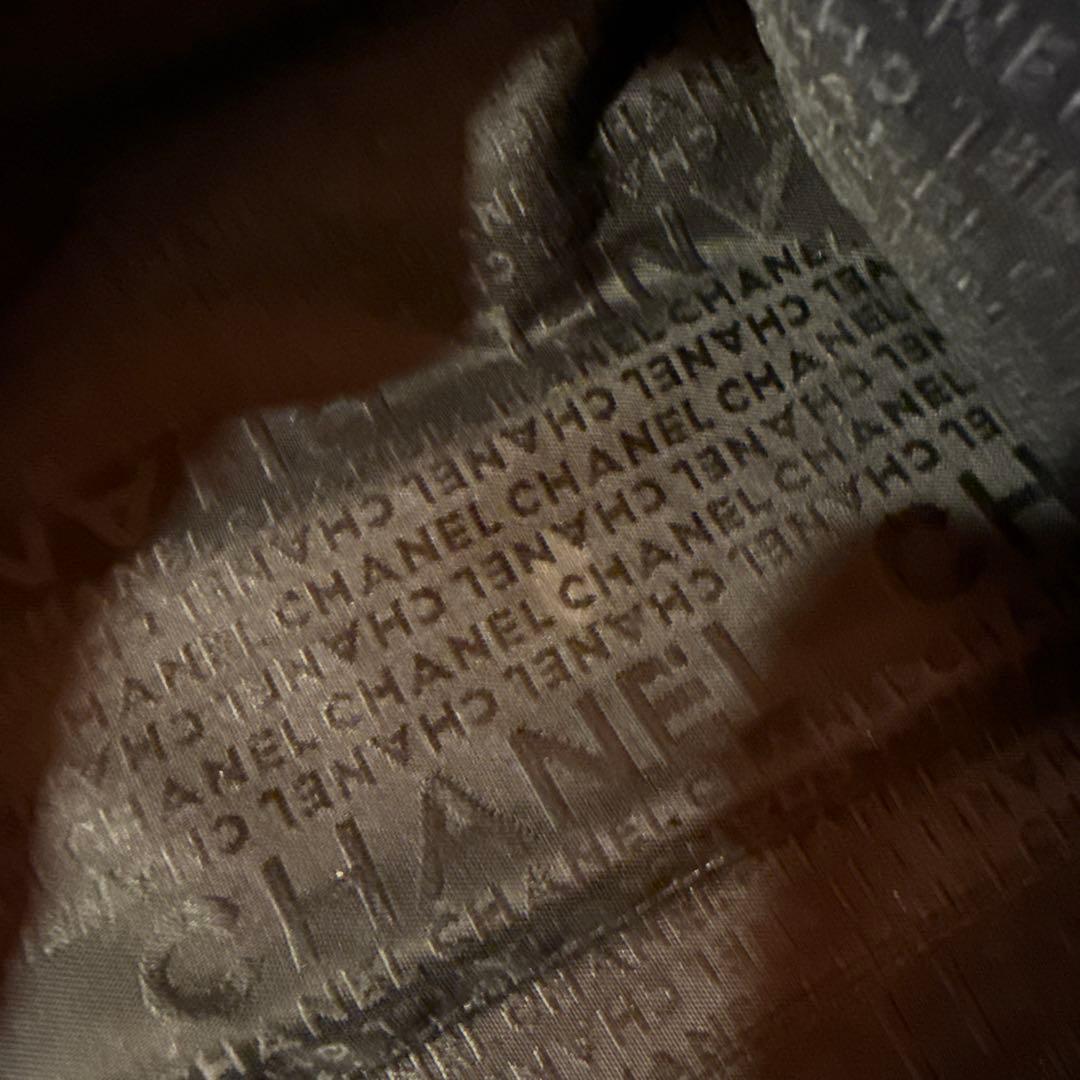 美品　CHANEL キャビアスキン ボストンバッグブラック