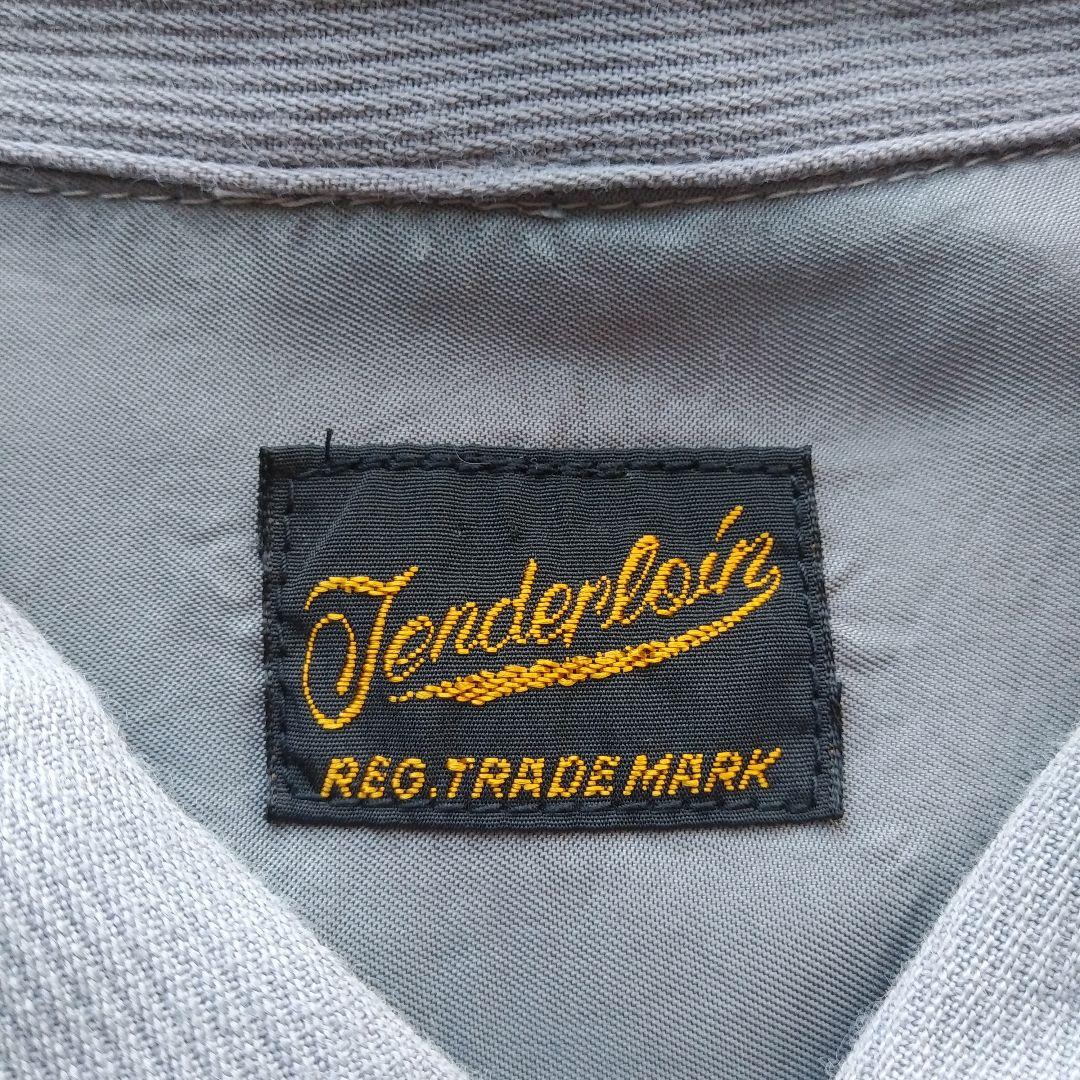 テンダーロイン　ウエスタンシャツ　レーヨン　sizeXS表記　グレー　SM相当