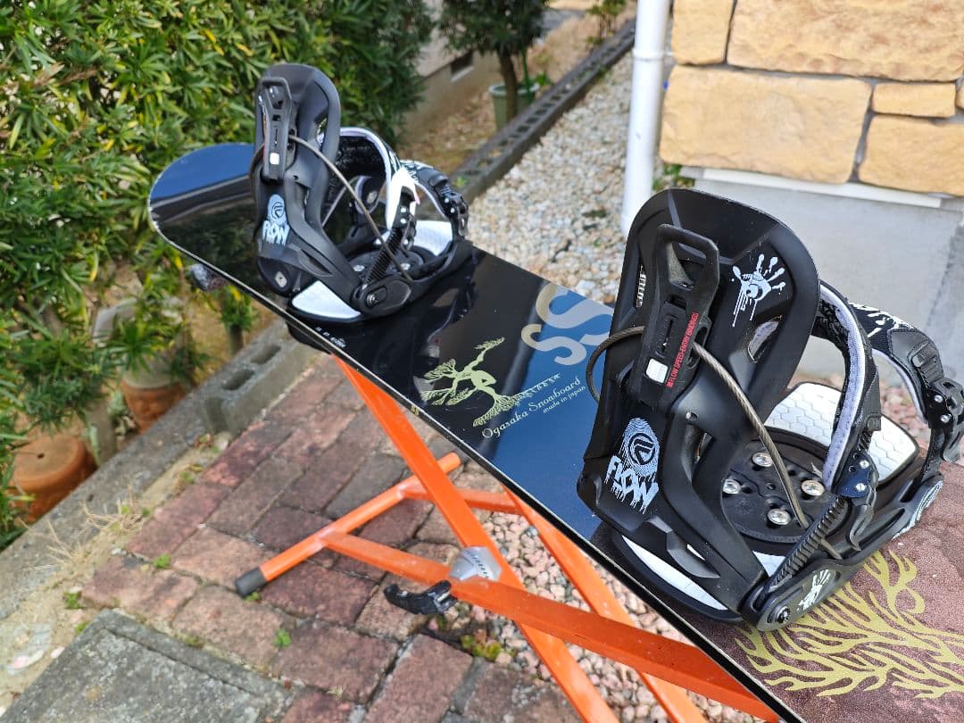 ogasaka SS157＋FLOW FIVEスノーボードビンディングセット