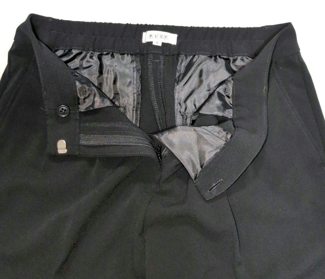 PLST ノーカラージャケット パンツスーツ セットアップ