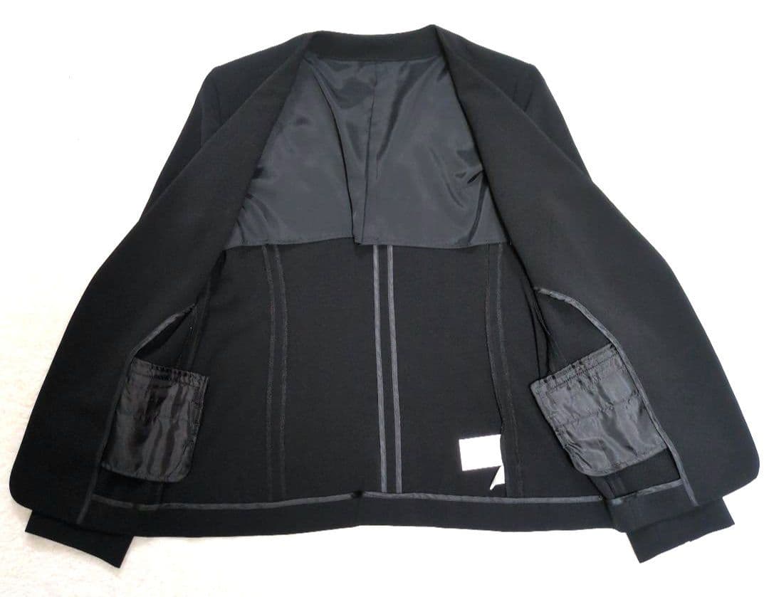 PLST ノーカラージャケット パンツスーツ セットアップ