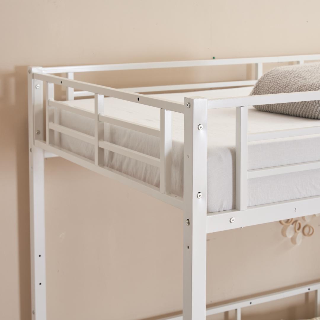 20％off！システムベット ロフトベッド シングル コンセント付き　ホワイト