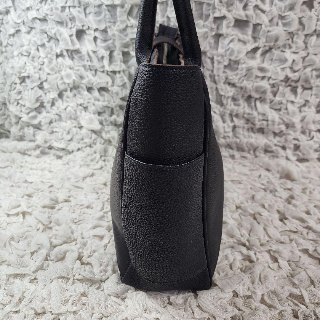 ルイ美品 イタダキ シュランケンカーフ ボニー レザー トートバッグ