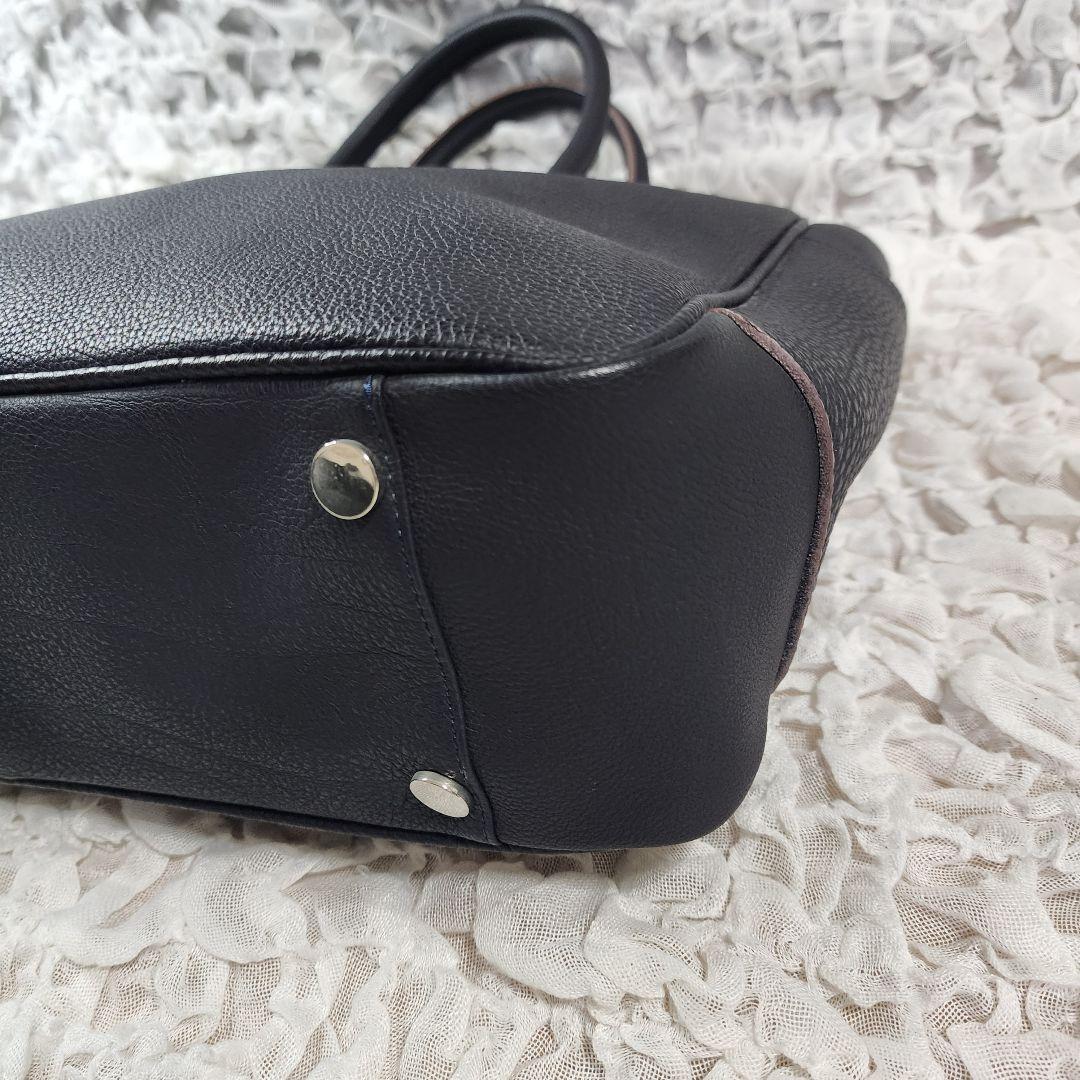 ルイ美品 イタダキ シュランケンカーフ ボニー レザー トートバッグ
