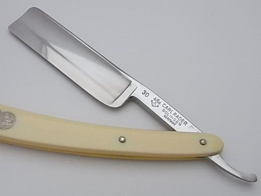 未使用 西洋剃刀 名工 Carl Rader 30 カミソリ かみそり レザー