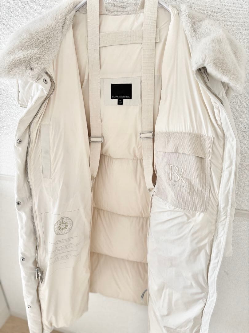 BANANA REPUBLIC バナナリパブリック ロングダウンコート ファー