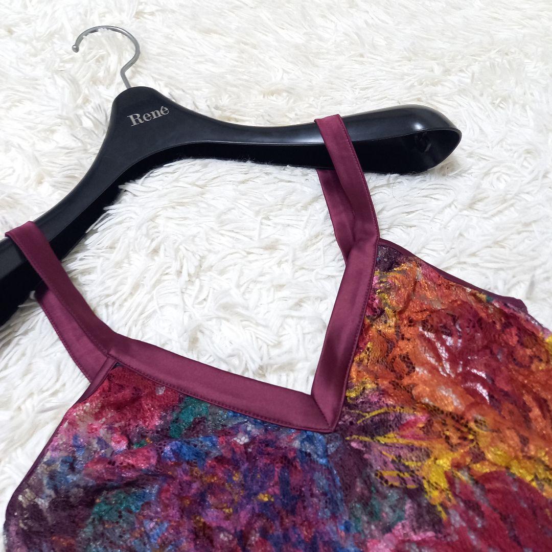 ●良品●　ドルチェ&ガッバーナ　D&G　キャミソール　花柄　レース　マルチカラー