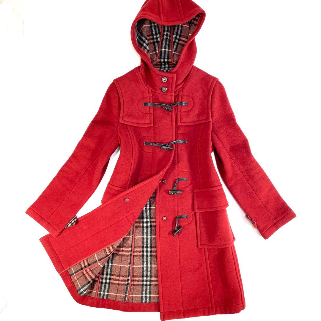 ワンシーズンのみ着用✨バーバリーブルーレーベル ダッフルコート ノバチェック