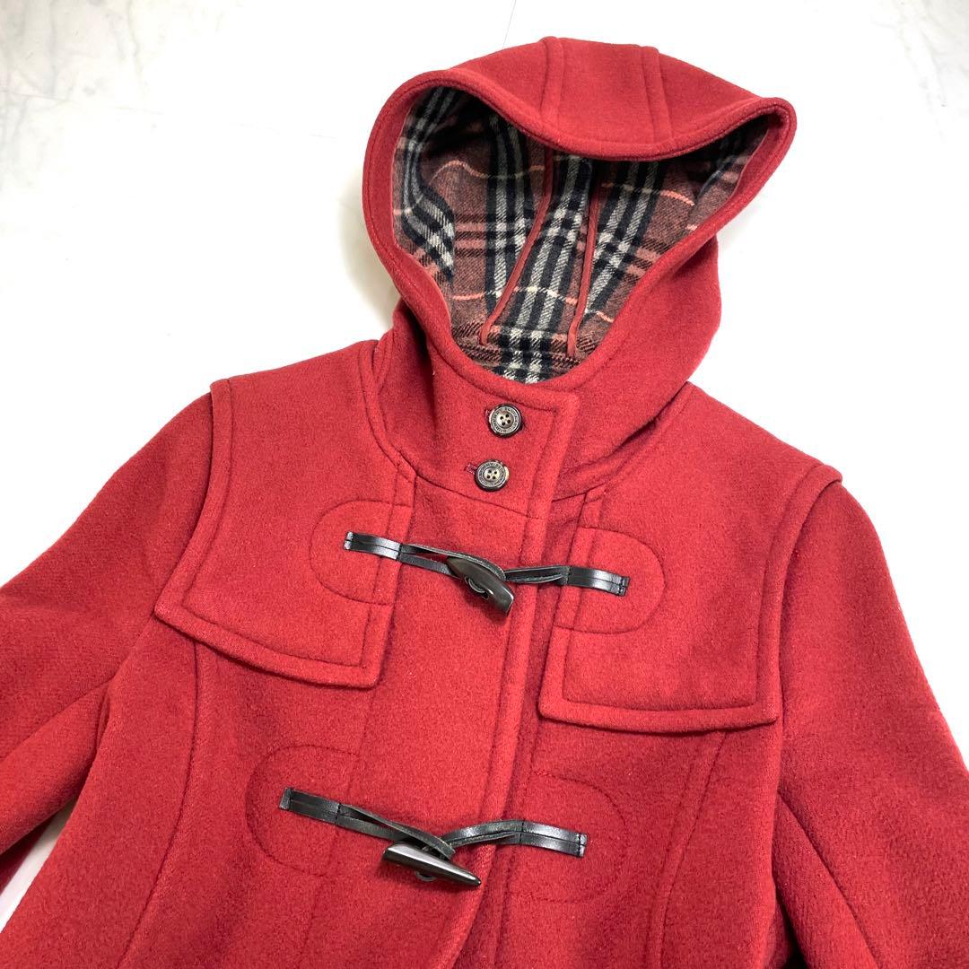 ワンシーズンのみ着用✨バーバリーブルーレーベル ダッフルコート ノバチェック