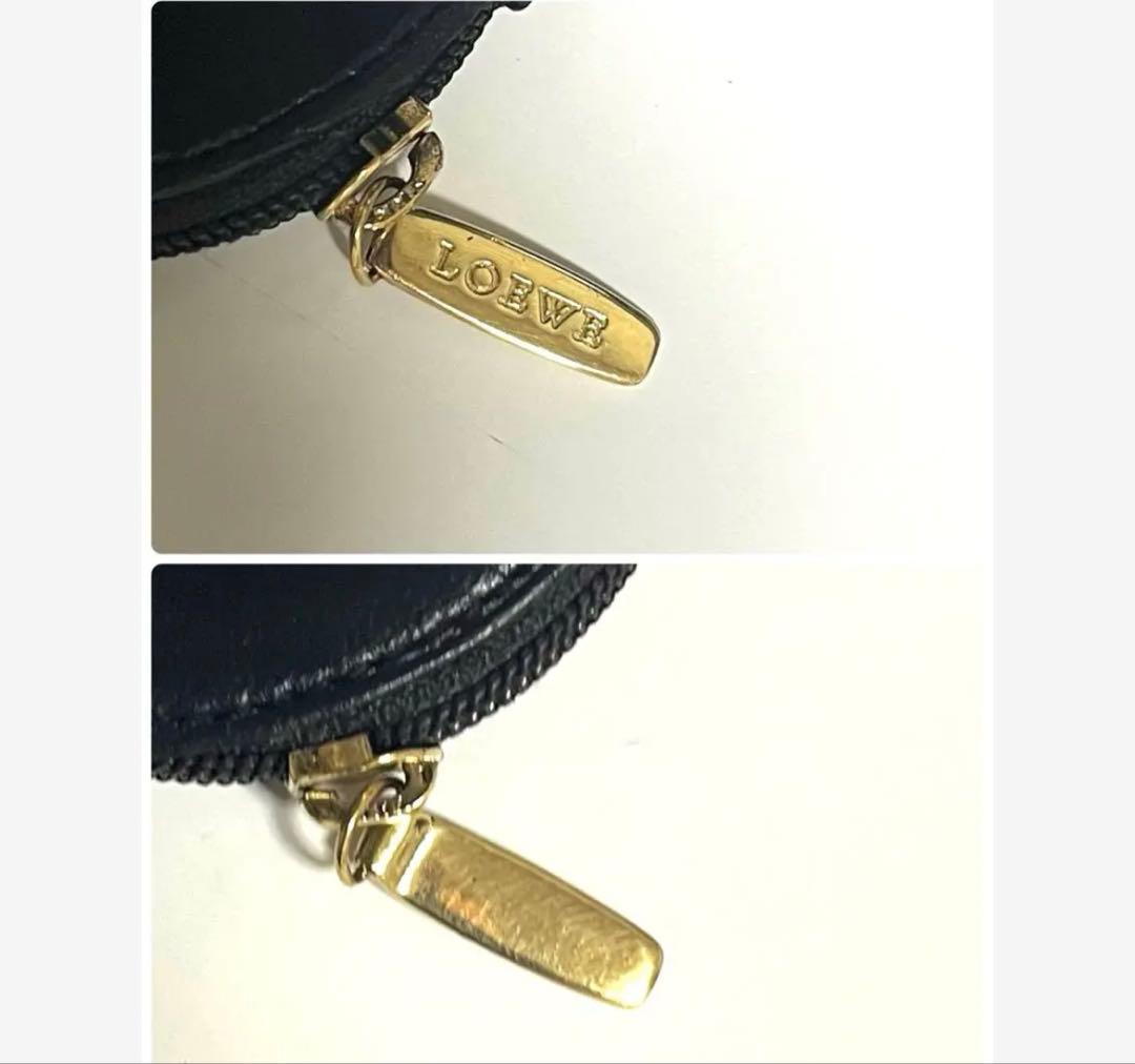美品　ロエベ　ケース　小銭入れ　丸　ゴールド金具　財布　ウォレット