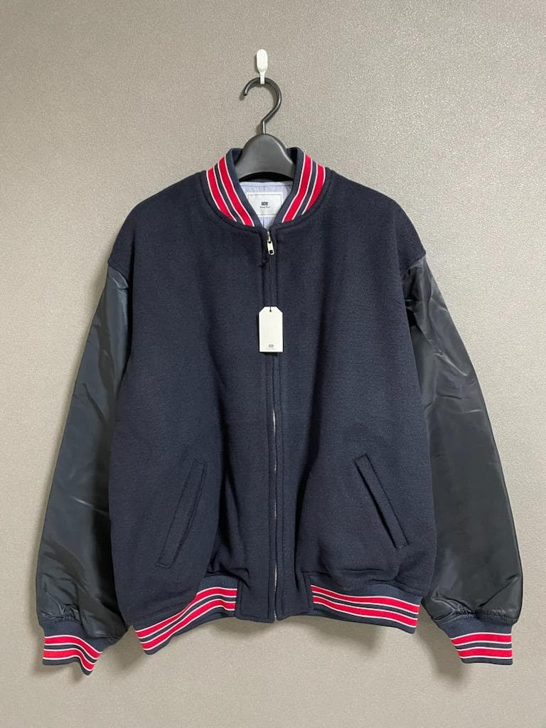 新品 soe バック プリント 切り替え MA-1 ボンバー ジャケット