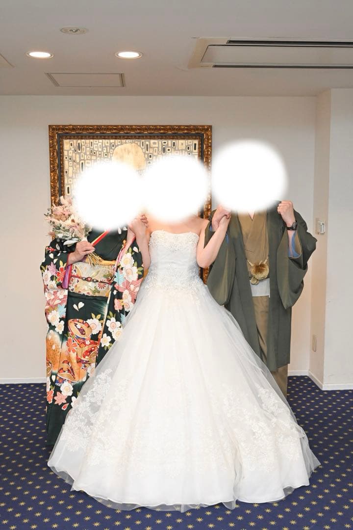 【Vieux Paris/ヴュ・パリ】ウェディングドレス　ヴェール付き