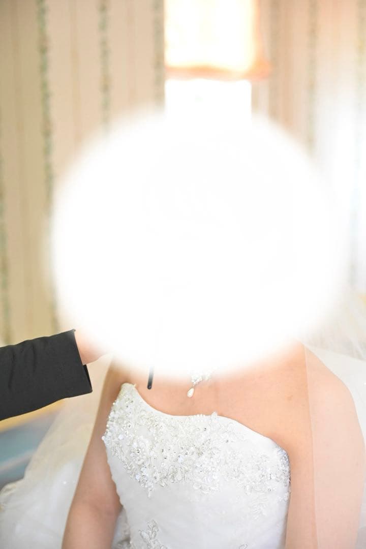 【Vieux Paris/ヴュ・パリ】ウェディングドレス　ヴェール付き