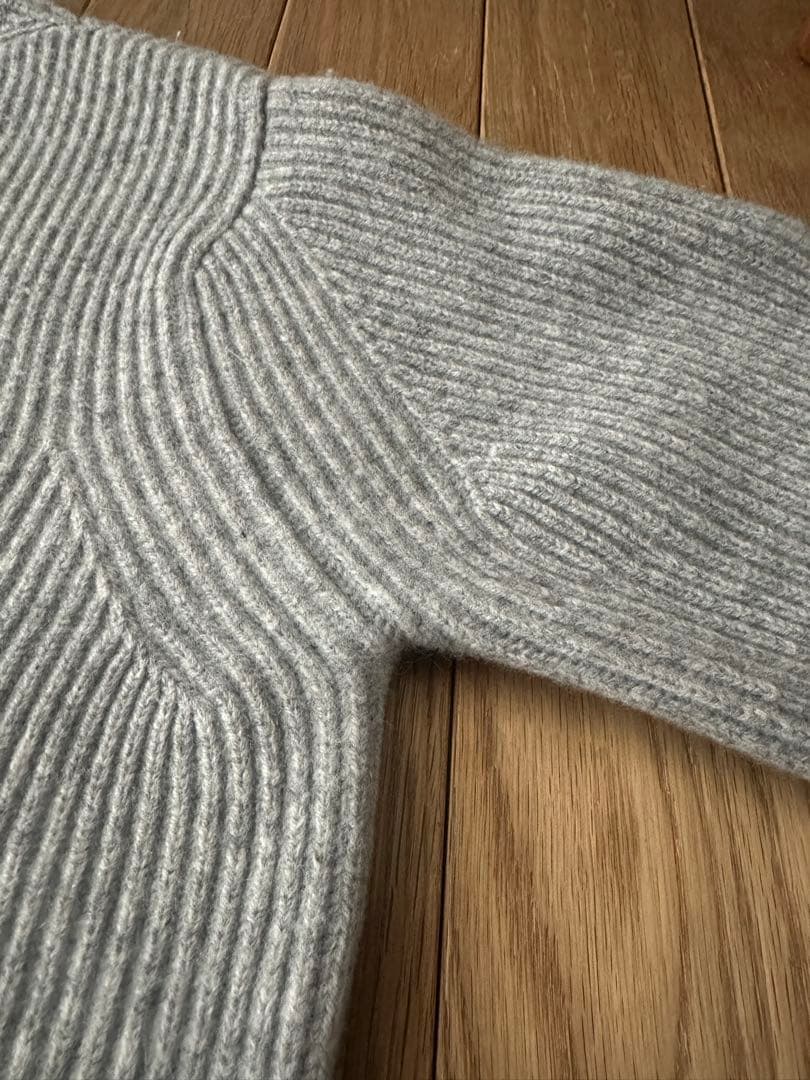 DRAWER ドゥロワー　定番グレーニット　ウールカシミヤ