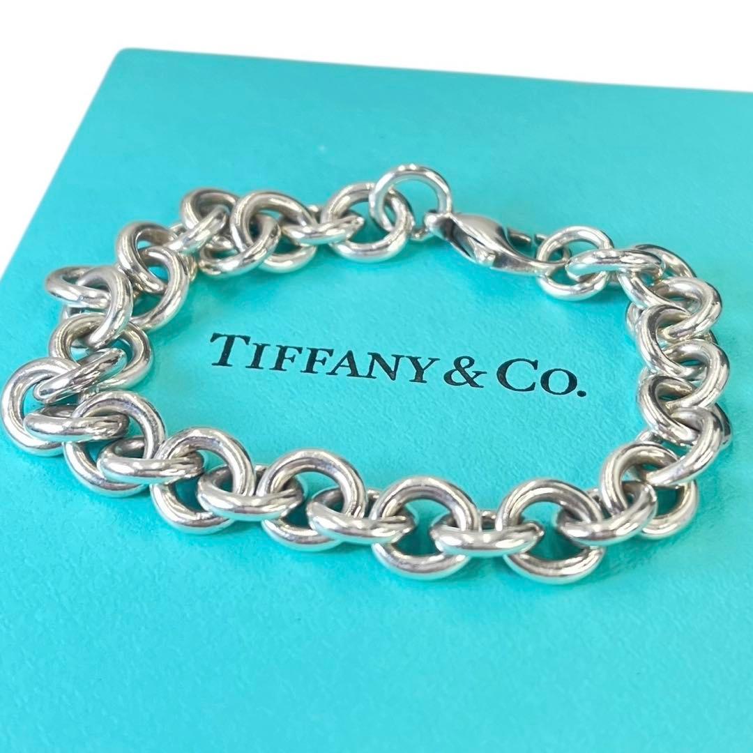 美品 Tiffany ドーナツ チェーン リンク ブレスレット Vintage