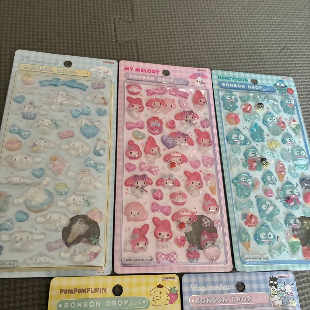 正規品！サンリオボンボンドロップシール5枚セット