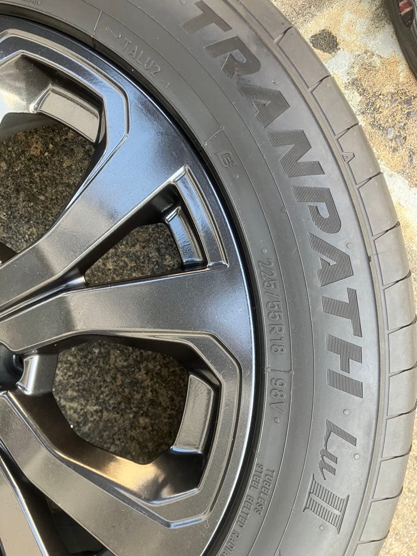 美品！フォレスター スポーツsk純正黒ホイール4本セット18インチ【タイヤ未使近