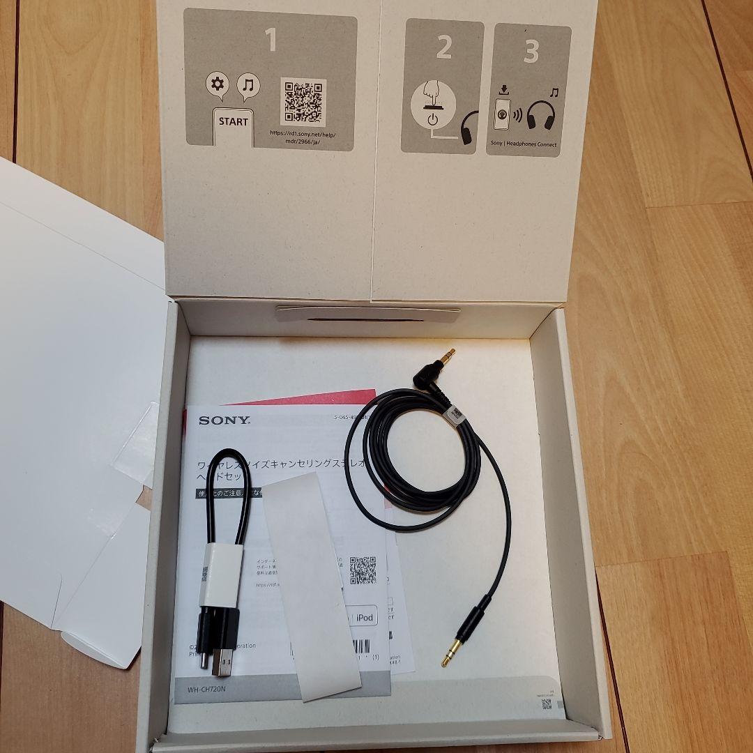 SONY WH-CH720N ワイヤレスヘッドホン　BLACK