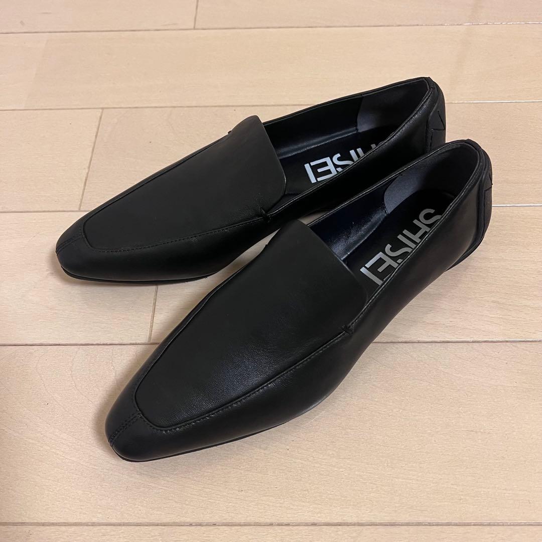 新品同様☆SHISEIシーセイ☆レイン対応ローファー☆黒36 23