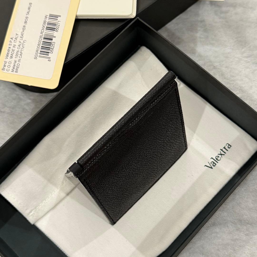 ⭐️未使用級⭐️　Valextra　ヴァレクストラ　マネークリップ　ブラック