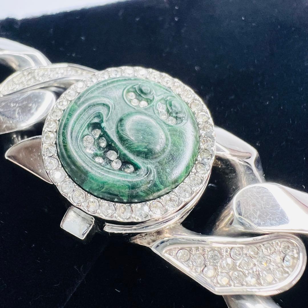 美品・希少 Dior ケニーシャーフ コラボ ブレスレット ラインストーン 喜平