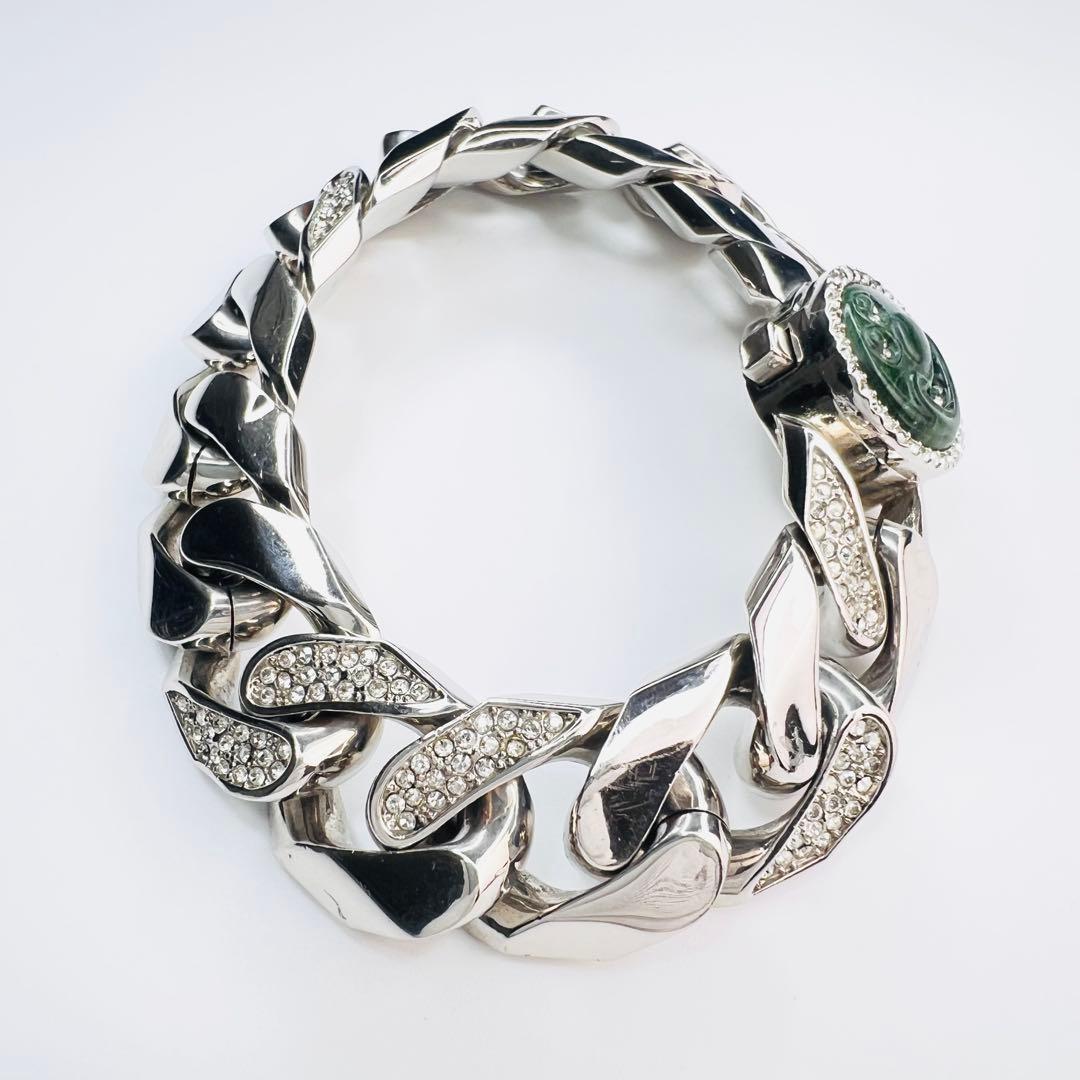 美品・希少 Dior ケニーシャーフ コラボ ブレスレット ラインストーン 喜平