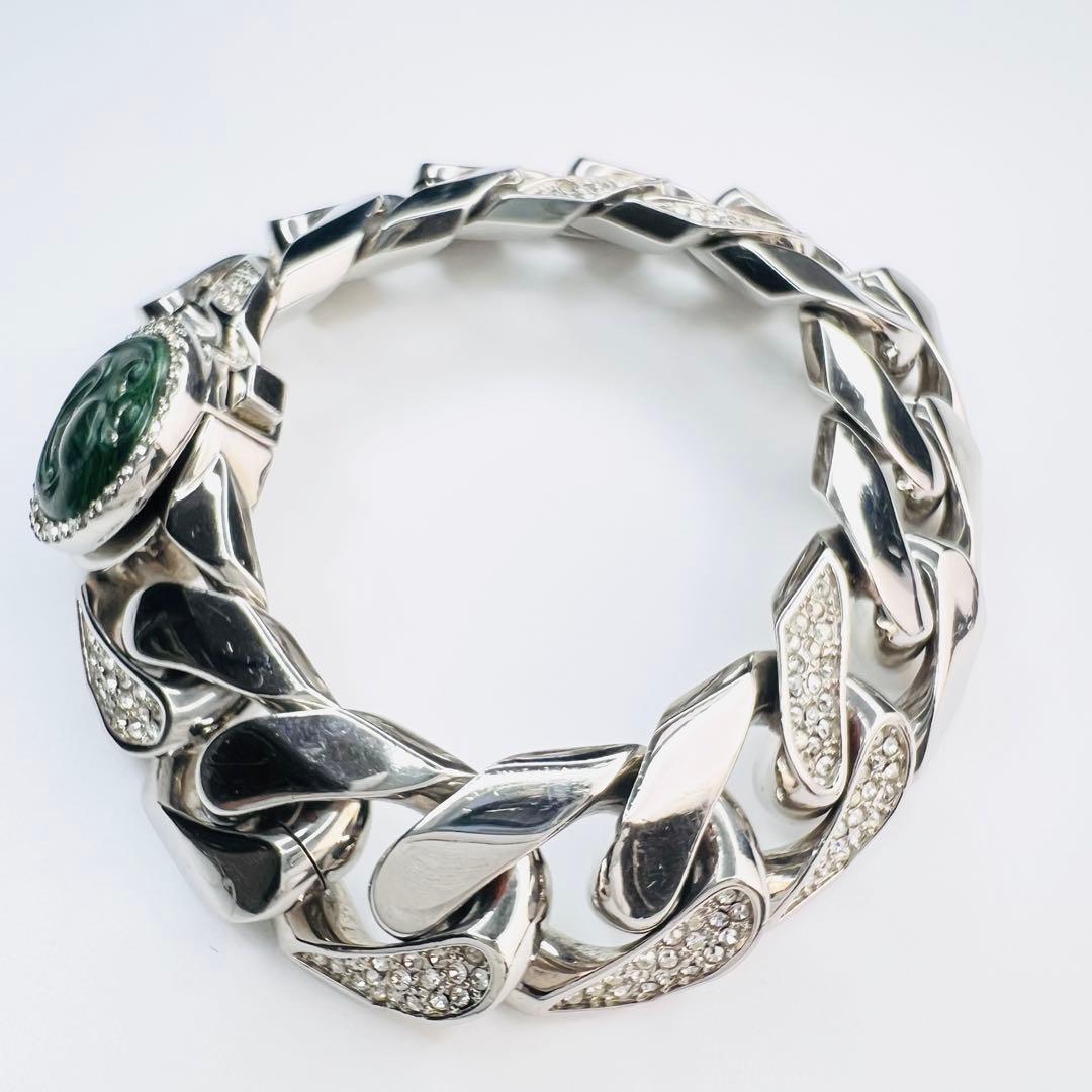 美品・希少 Dior ケニーシャーフ コラボ ブレスレット ラインストーン 喜平