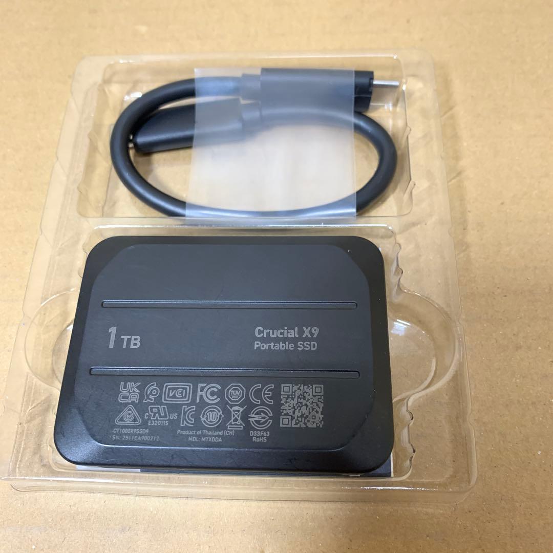 Crucial X9 外付け SSD 1TB USB3.2 Type-C